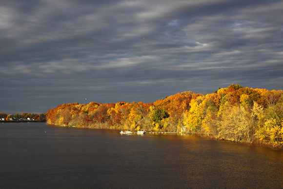 October- Fall Foliage on Pleasantdale's Hudson Shore