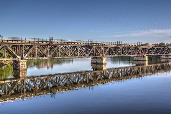 June - Railroad Trestle over the Mohawk River